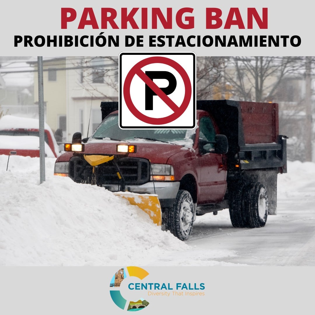 The city is enacting a parking ban beginning tonight @ 9:00pm. Dexter Street and Broad Street are exempt until 2am. Residents cannot park on the street during the duration of ban. Cars left on streets will be towed so our roads can be effectively pre-treated and cleared.