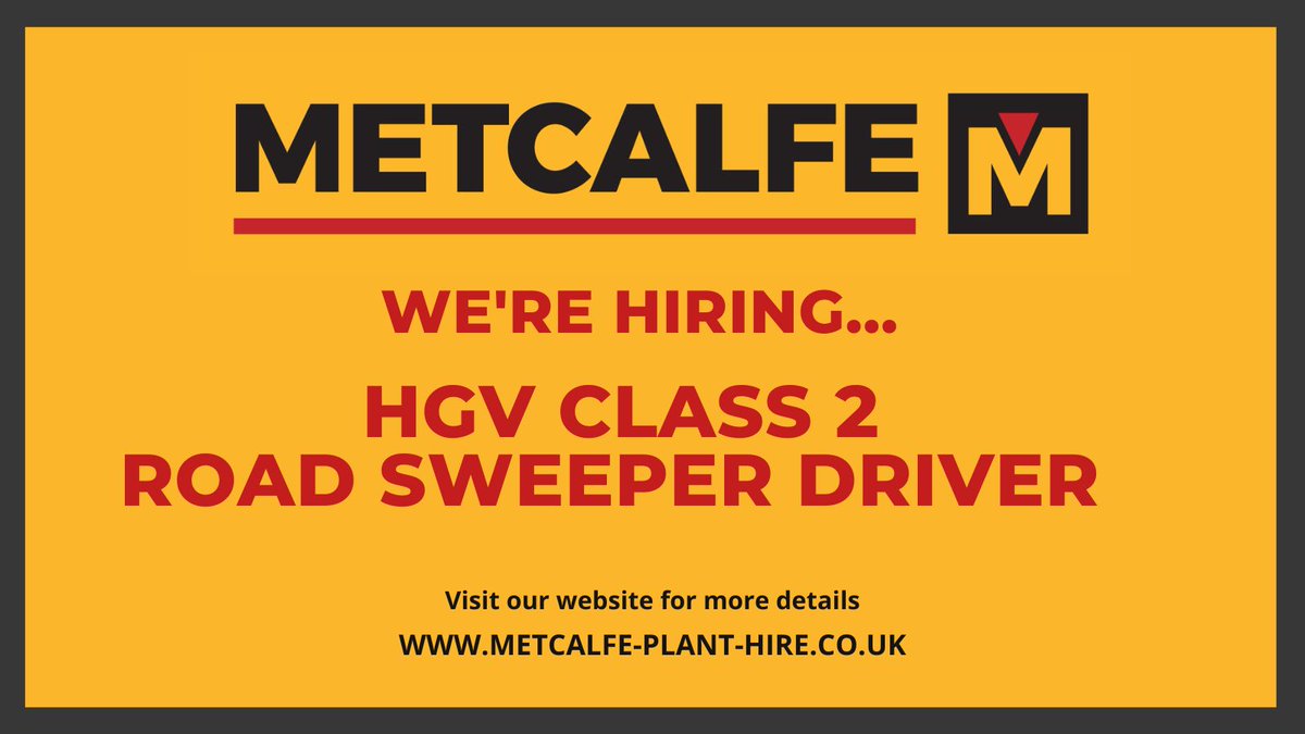 We're on the lookout for a HGV Class 2 Road Sweeper Driver.  To find out more details visit our website buff.ly/3aZJQEZ 
#jobsincumbria #cumbriajobs