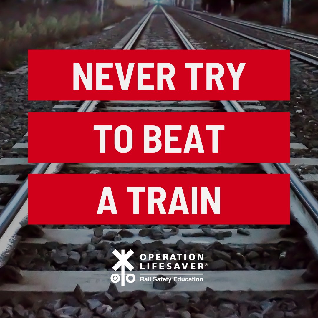 Don't risk it! Never attempt to beat a train or bypass lights and gates! 🚆 

#RailSafetyEducation #AlwaysExpectATrain 🛤️