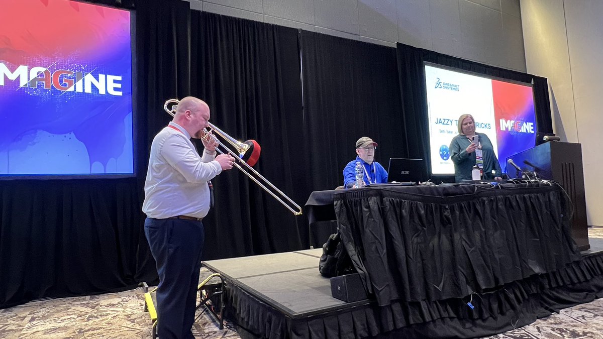 Live Jazz at Jazzy Tips Tricks with <a href="/KukaBaker/">Betty Baker</a> <a href="/WMASS_SWUG/">John Matrishon</a> <a href="/Joenlance/">Joe N. Lance</a> #3DXW24 #SOLIDWORKS