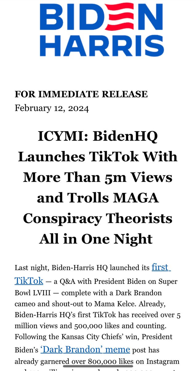 The Biden campaign is humming. 

Now we just need to fix the strategy down ballot. 

That’s why HTWIH is so important. It doesn’t tweak our electioneering strategy, it pulls it out root and branch and replaces it with something that wins. 
hitemwhereithurts.com