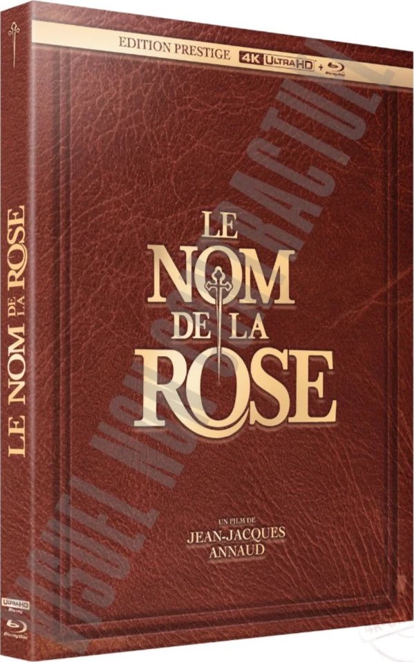 djcooky78's tweet photo. +++BREAKING+++ First images from France show the upcoming 4K UHD premiere of The Name of the Rose (1986). Apparently it is a 3-disc-set. 🌹 @BillHuntBits @Fernsehjuwelen #DerNamederRose #SeanConnery https://t.co/UXl2uHzERE