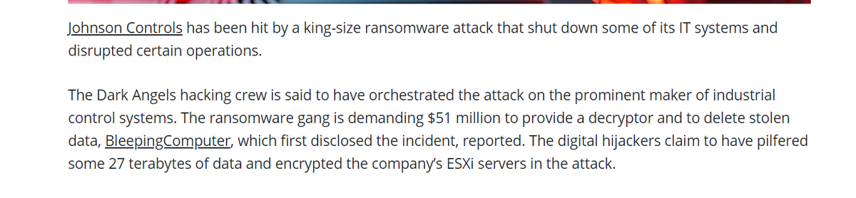 vxunderground's tweet photo. News outlets are now describing ransomware attacks by mattress size https://t.co/3UwxoZXj1d