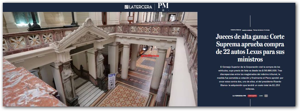 Los dioses deben gozar de lo mejor, mientras doña juanita se caga con el tumor mientras forma parte +20.000 chilenos q mueren esperando una atención en el sistema de salud pública, todo ello con TUS IMPUESTOS. ¿cuando hablamos de AUSTERIDAD y pq tenemos q financiar esto?