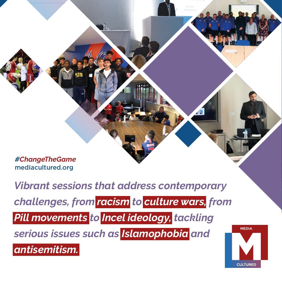 MediaCulturedUK's tweet image. Celebrating 10 years of promoting social unity through sports with our new #ChangeTheGame brochure! 🌟 Grateful for amazing feedback from top sports figures nationwide! Get your free copy &amp;amp; schedule a call/workshop, email: info@mediacultured.org

#ChangeTheGame #SportsForUnity