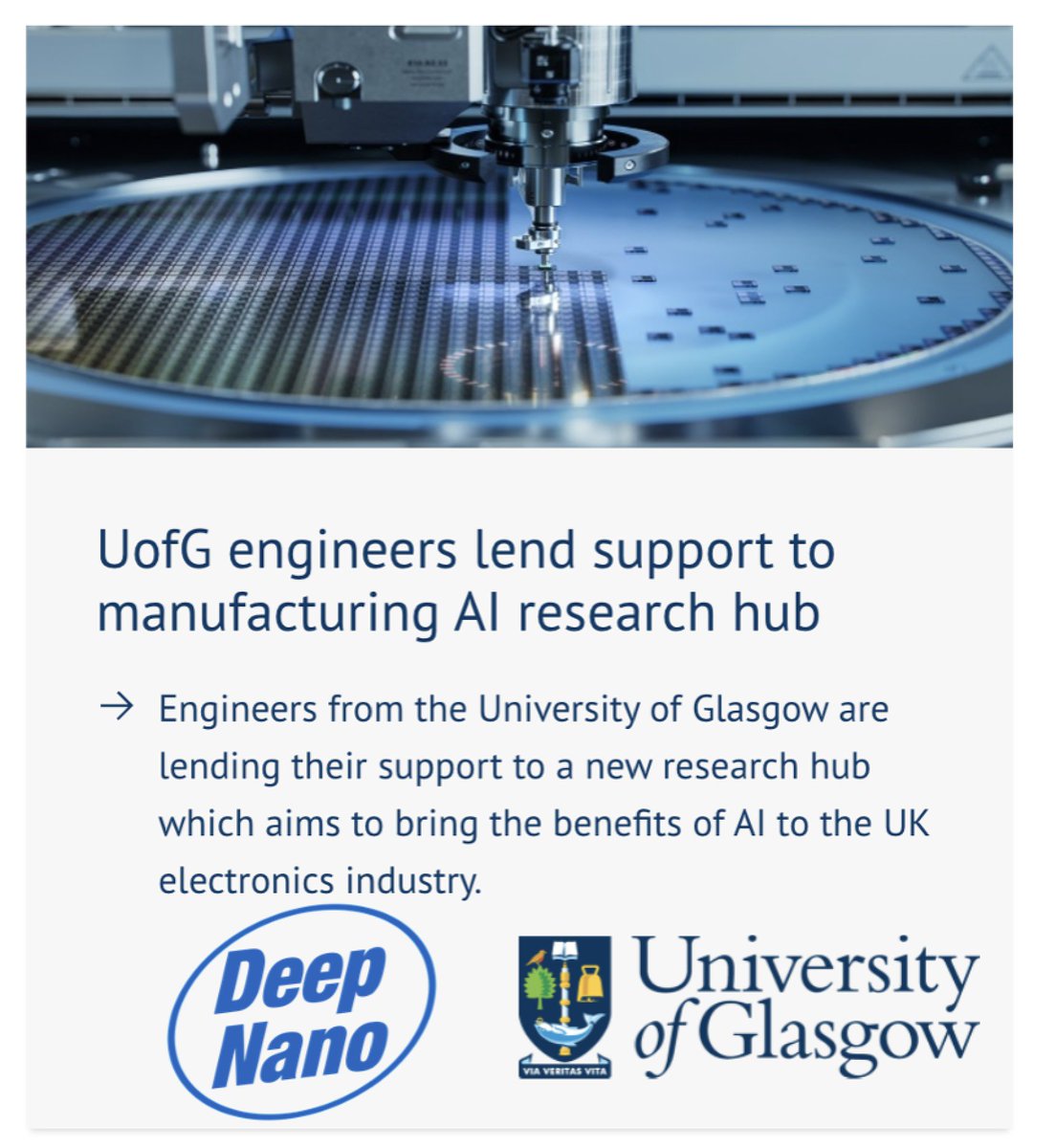 Prof. Vihar Georgiev (Вихър Георгиев) (@vihardabest) on Twitter photo I will lead the <a href="/UofGlasgow/">University of Glasgow</a> and <a href="/UofGEngineering/">UofG Engineering</a> contribution to #AI #Hub for #Productive #Research and #Innovation in #Electronics (#APRIL).
More information can be found on the #UofG website here : lnkd.in/eCZwpyCQ
<a href="/UofGNews/">UofG News</a> <a href="/DeepNano2024/">DeepNano</a> <a href="/hadihei/">Prof Hadi Heidari</a> <a href="/UofGSciEng/">UofG SciEng</a> I will lead the <a href="/UofGlasgow/">University of Glasgow</a> and <a href="/UofGEngineering/">UofG Engineering</a> contribution to #AI #Hub for #Productive #Research and #Innovation in #Electronics (#APRIL).
More information can be found on the #UofG website here : lnkd.in/eCZwpyCQ
<a href="/UofGNews/">UofG News</a> <a href="/DeepNano2024/">DeepNano</a> <a href="/hadihei/">Prof Hadi Heidari</a> <a href="/UofGSciEng/">UofG SciEng</a>
