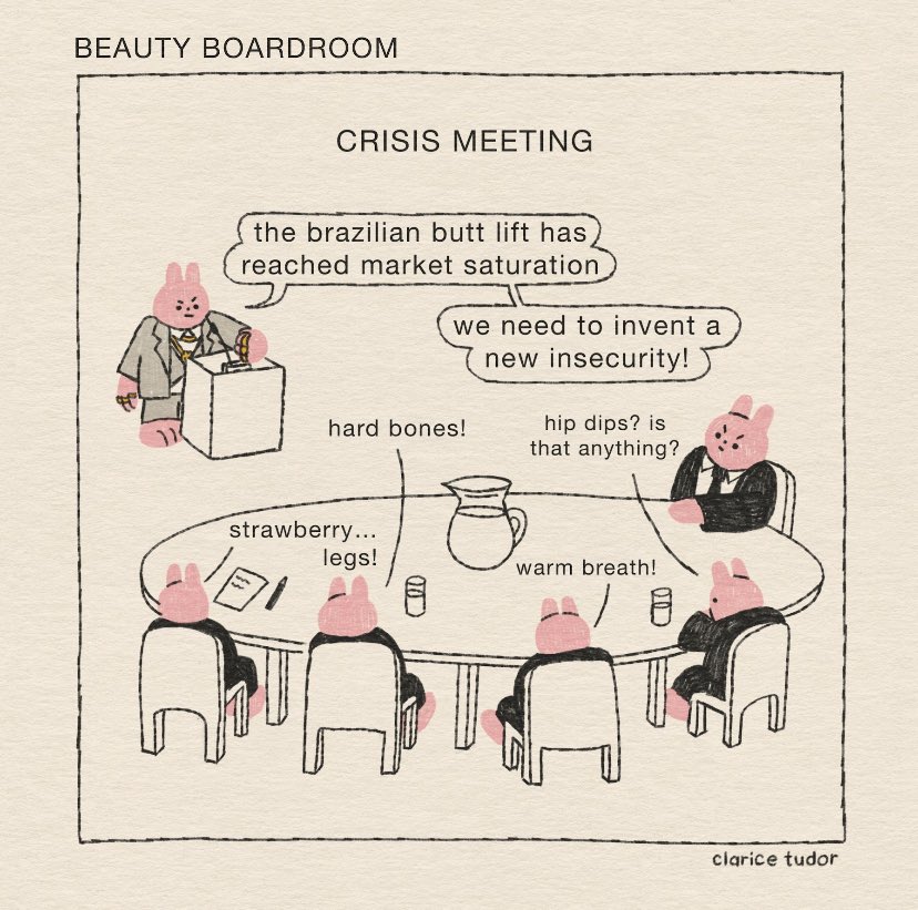 claricetudor_'s tweet photo. beauty standards marketing team meeting 1/2 https://t.co/MGHWcexhFq