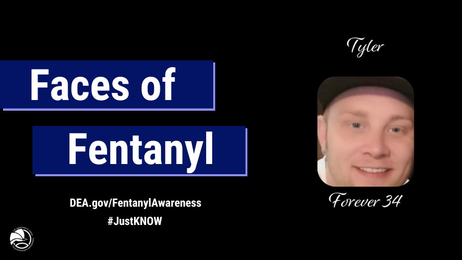 #DYK Fentanyl is 50x more potent than heroin. Join DEA in remembering those lost from fentanyl poisoning by submitting a photo of a loved one lost to fentanyl. #JustKNOW dea.gov/fentanylawaren…