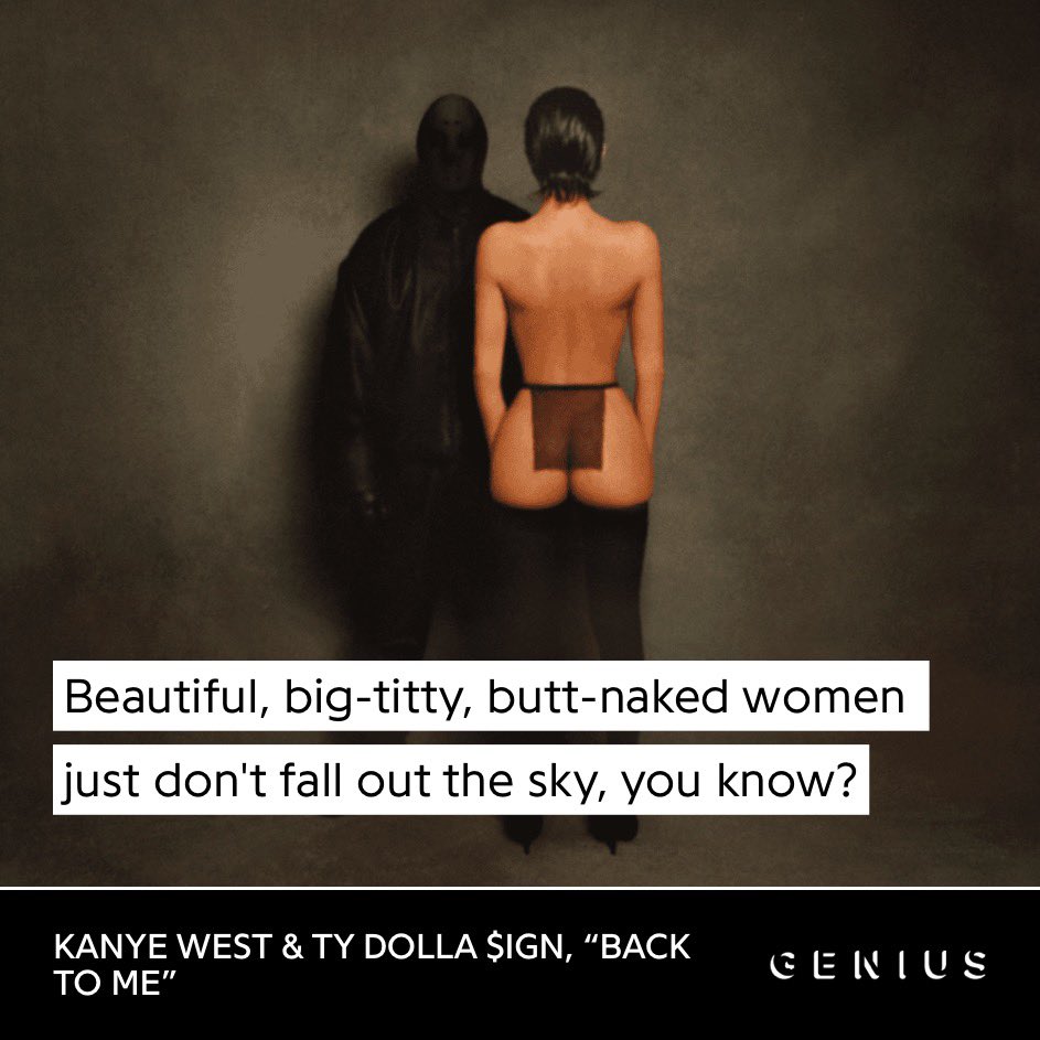 Kanye west vultures beautiful big titty butt naked women just don