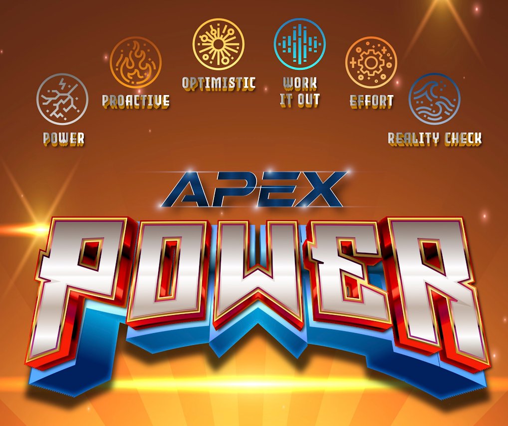 THIS 👏 IS 👏 IT👏 Today is our POWER Pep Rally for our @apexleadershipco Obstacle Course and afterward pledges will be open! S Students will receive their VIP Badge with info on how to login on myapexevent.com to share and pledge!💙🧡🐆 #ApexPower #BuildingLeaders