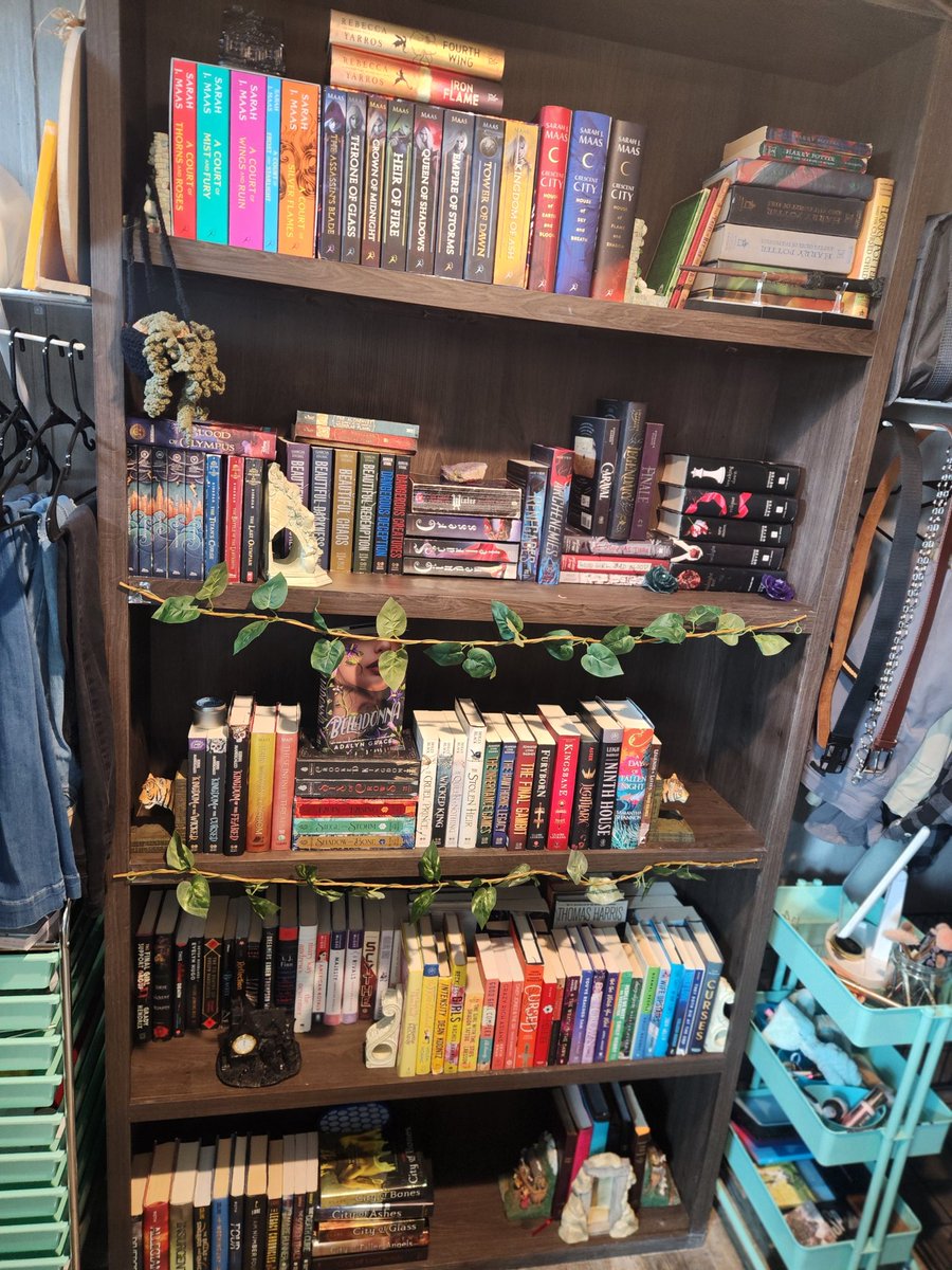 Finished with the bookshelf today! And look! There's room for more!! 
#booknerd #bookshelves #bookstagram #author