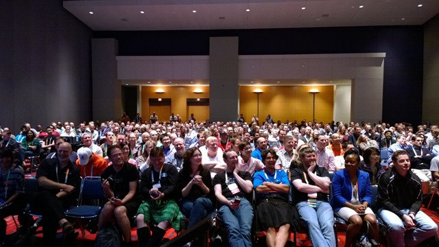 Calling at #SQLFamily: 

I'm wanting photos of the BI Power Hour over the years, especially ones showing the size of the audience.

I think the Charlotte, NC Summit likely had the best turn out.

This is the 2013 photo.

Wait, who's that in the front?