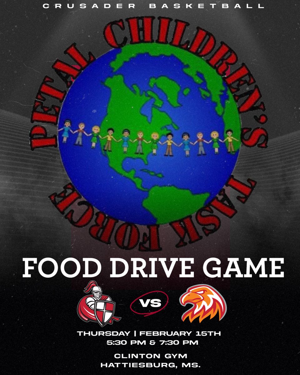 We will be hosting our Food Drive Game at this Thursday's men's & women's basketball games. They both take on SSAC opponent U.T. Southern. We will be collecting goods for the Petal Children's Task Force, an organization that helps support less fortunate families in the Petal…