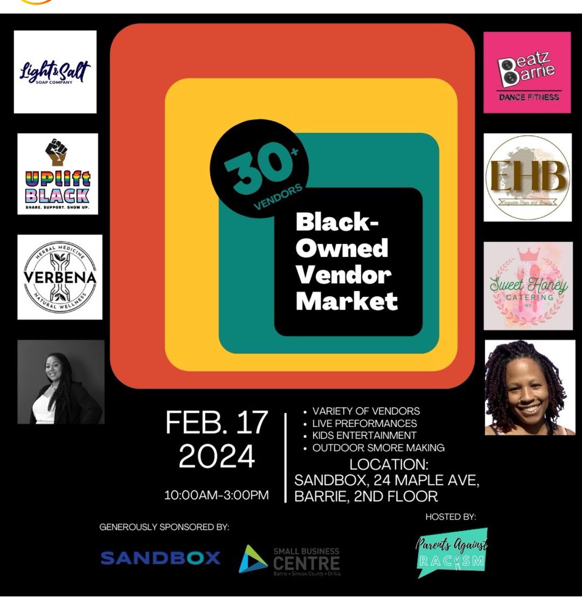 Parents Against Racism Simcoe (@racismsimcoe) on Twitter photo Support local Black Businesses THIS SATURDAY <a href="/cityofbarrie/">The City of Barrie</a> <a href="/CreativeBarrie/">CreativeBarrie</a> <a href="/SBCBarrie/">Small Business Centre</a> #bhm #community #shoplocal Free entry Support local Black Businesses THIS SATURDAY <a href="/cityofbarrie/">The City of Barrie</a> <a href="/CreativeBarrie/">CreativeBarrie</a> <a href="/SBCBarrie/">Small Business Centre</a> #bhm #community #shoplocal Free entry