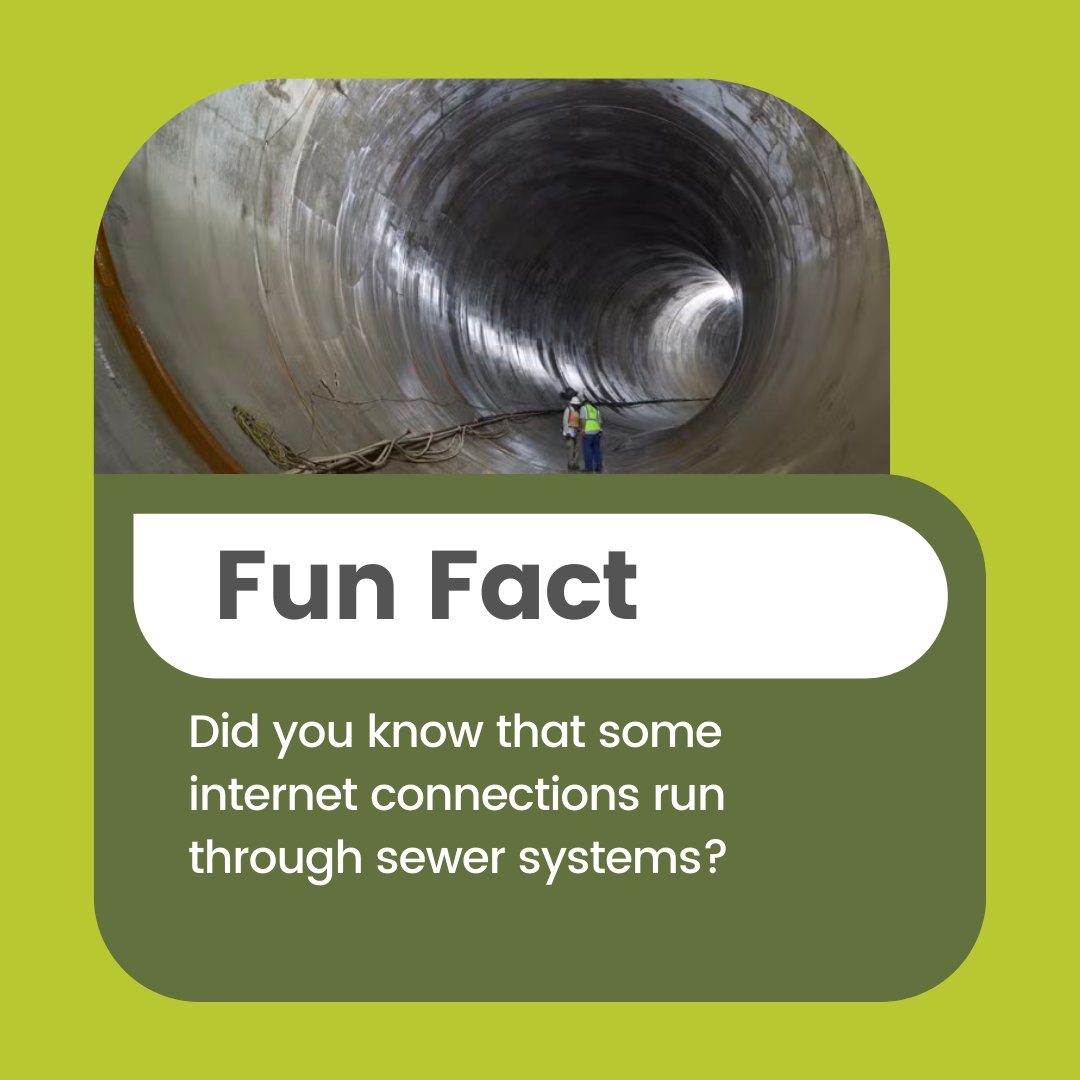 Fiber-optic broadband utilizes existing infrastructure to avoid unnecessary construction. It's amazing how our modern world relies on innovative solutions. Let's protect the underground networks that support our digital lives. #Infrastructure #Sewer
