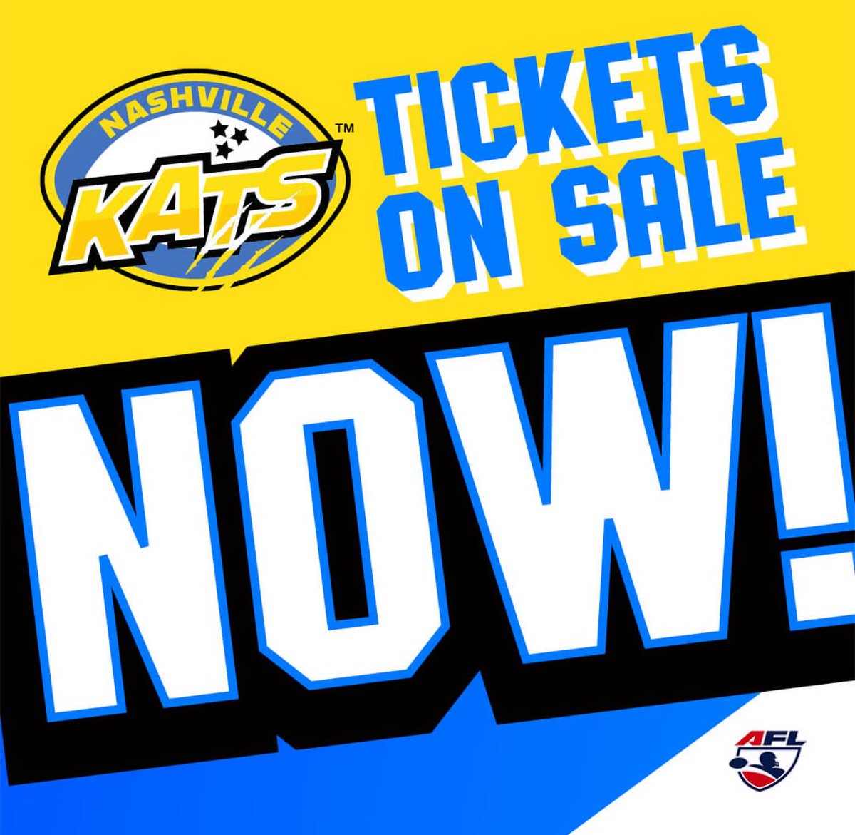 The 2024 Nashville Kats Season and Single Game tickets are on sale now! So, what are you waiting for? Grab yours TODAY!! #KlawsUp