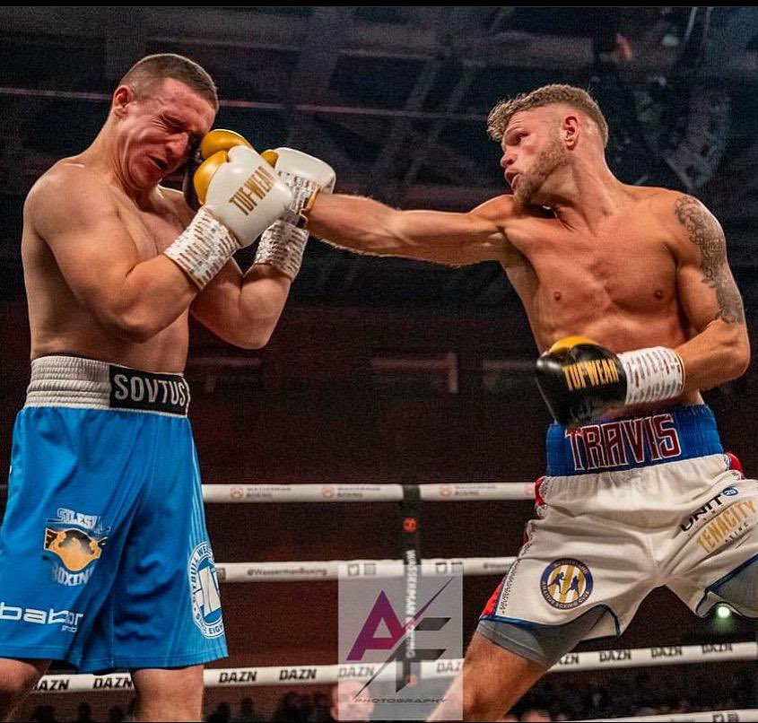 Will @travwaters96 make it 3 stoppages in a row on March the 2nd????? Give it a like if you think someone is getting it!! #smashtime #teamtenacity @Johnstubbsy84 @anthonykellybox @vipboxing 📸 @af_photography_ Team sponsor @team_surface_smart 💦