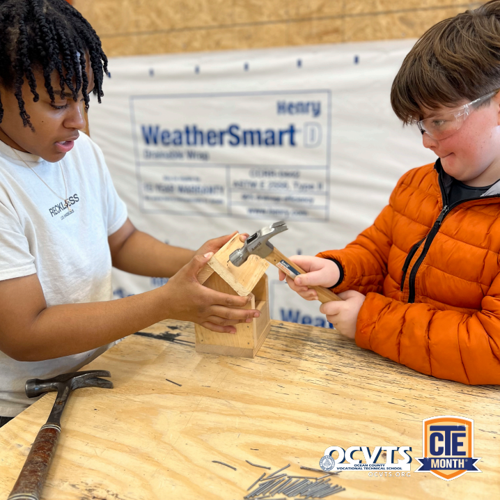 We're over here still celebrating CTE month!! 🔨 #ocvts #ctemonth #buildingtrades #constructiontrades #vocationaleducation #handsonlearning