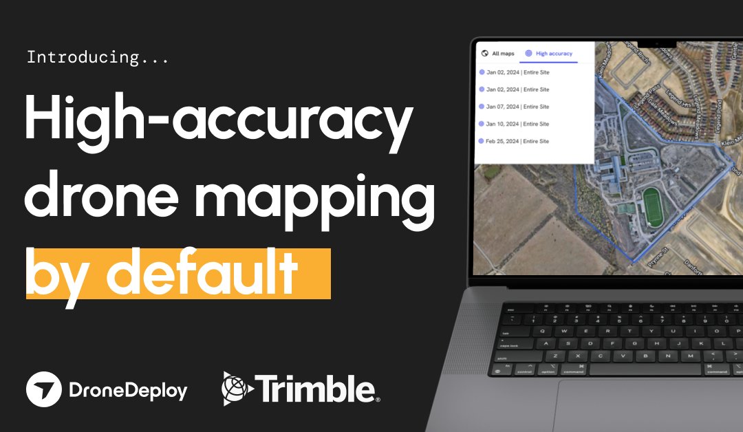DroneDeploy + Trimble = high-accuracy by default

Yes, you read that right, we’re partnering with Trimble Inc. to provide the industry’s most advanced PPK corrections.

Learn more about how to achieve high accuracy here: lnkd.in/gccWQ2DC

#realitycapture #dronemapping