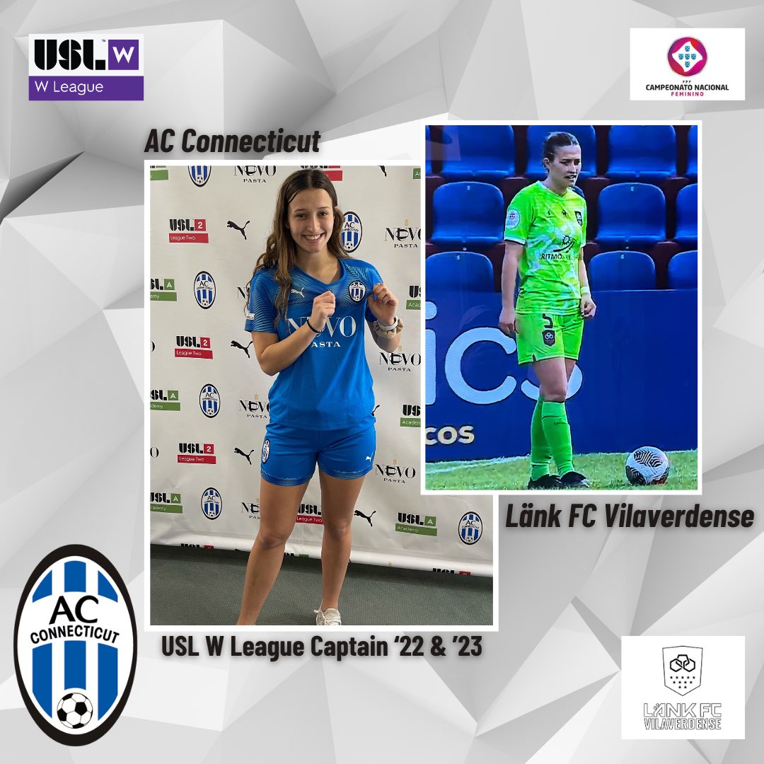ACConnecticut's tweet photo. Congrats to @kaylamingachos who signed her 1st professional contract w/ Länk Vilaverdense of the Campeonato Nacional Feminino.

Mingachos captained our @USLWLeague team during the ‘22 &amp; ‘23 season &amp; just completed her collegiate career at @QU_WSOC.

#ACC | #ForTheW | #USLWLeague https://t.co/bePcrqkq20