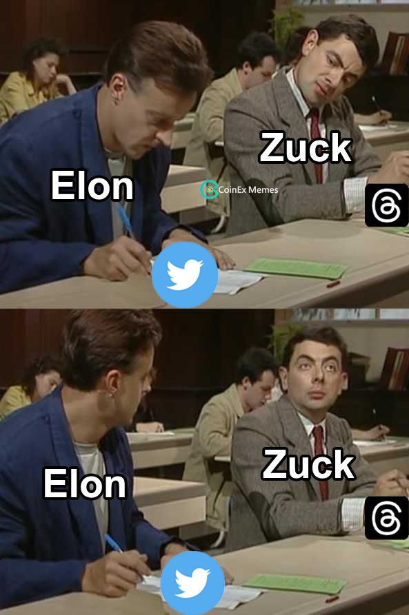 TheLionCalls's tweet photo. #Elon vs #zack  , that one is still a classic #meme 

@elonmusk we are still waiting for the cage fight??

@ElonMuskPD  

#Crypto #bitcoin    #twitter #Threads #elon #ElonVSzuck #Lioncalls https://t.co/TklvVfHOJy