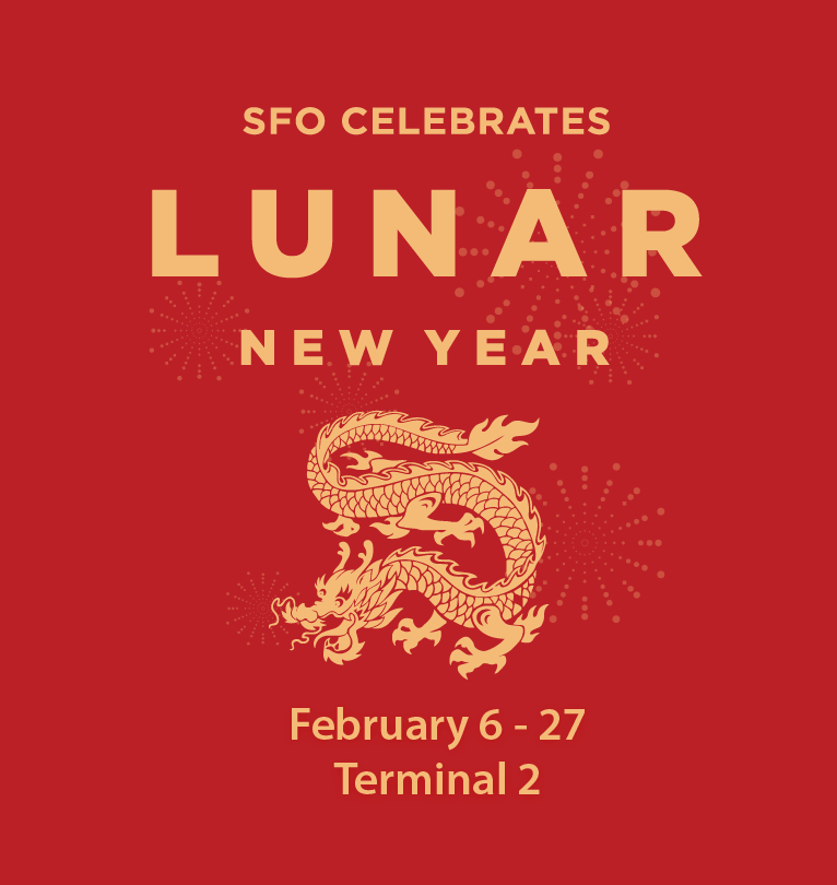 SFO is flying into the Year of the Dragon with exciting performances and photo opportunities in Terminal 2! Head to flysfo.com/sfo-celebrates for more information.

 #SFOCelebrates #LunarNewYear #Yearofthedragon