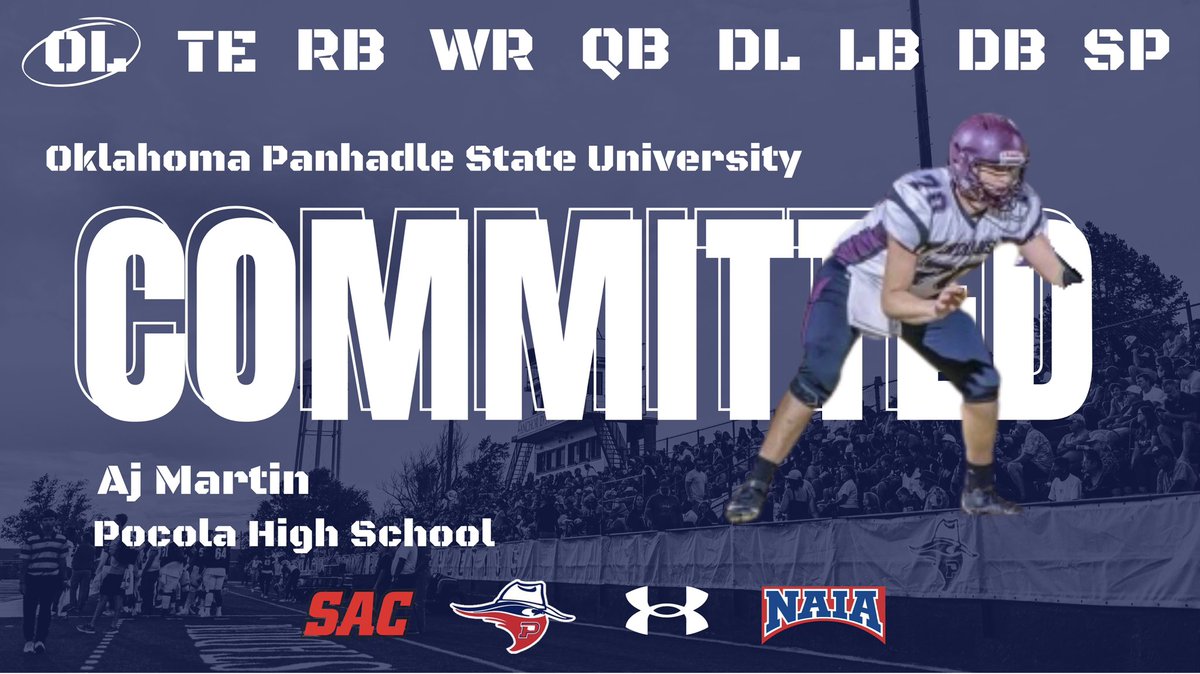 I am beyond blessed to get to play college ball. I want to thank <a href="/Coach_JParker54/">Jason Parker</a>  for always believing in me and for teaching me everything I know about football today, you are like a second father to me .      P town will always be my home.  <a href="/pocola_football/">Pocola Football</a>  <a href="/OPSUFootball/">OPSU Football</a>