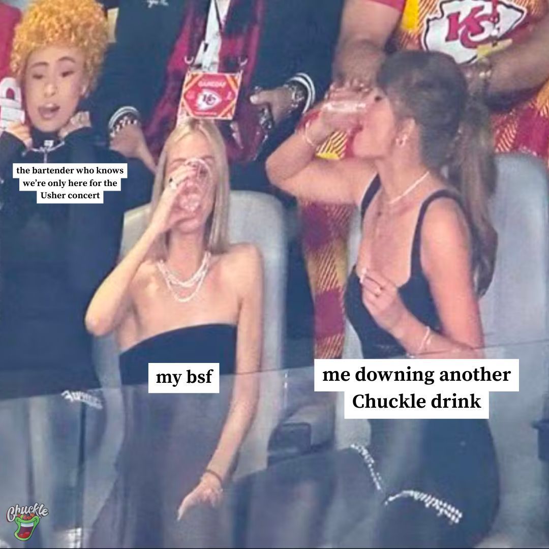 RumChuckle's tweet photo. I just hope both teams had fun 😌✨

#chuckle #SuperBowlLVIII #taylorswift #traviskelce #usher https://t.co/bHXAv4FXWm