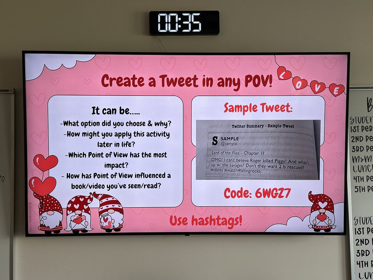 E_Sheninger's tweet photo. Phenomenal personalized lesson in @missnelson_8’s class at @QuestJrHS that had relevance, purposeful use of tech, choice, voice (@nearpod), and rubrics for clarity #whyiquest #disruptivethink #edtech #personalizedlearning https://t.co/0pAhqDIHpN