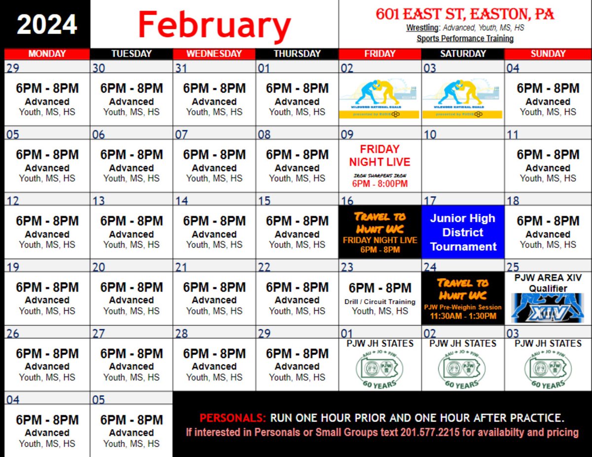 SVRWC_2019's tweet photo. February Schedules https://t.co/Avmz5UmlZw