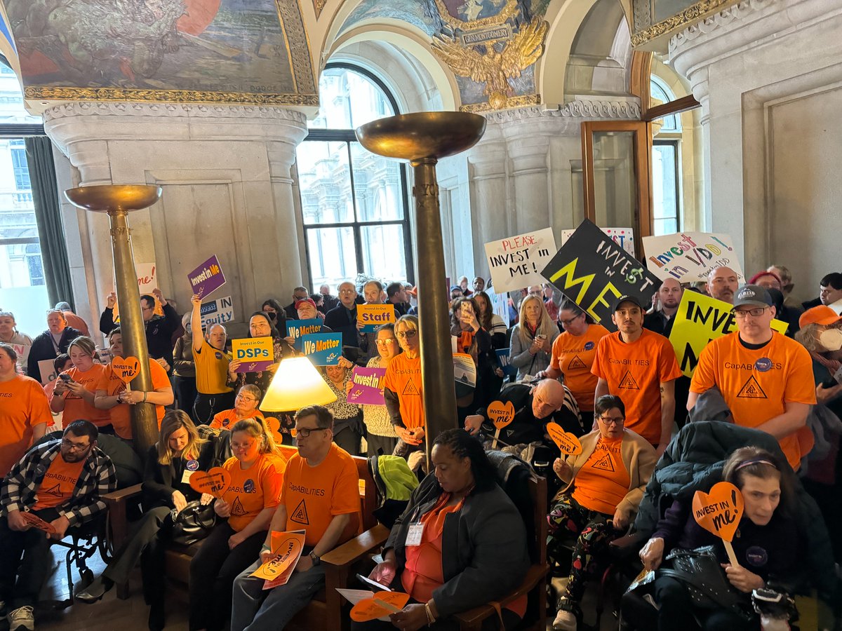 Congressman John W. Mannion (@johnmannionny22) on Twitter photo A packed War Room in the State Capitol spoke with one voice today: We need to invest in our people! That means a 3.2% COLA plus a $4,000 wage enhancement, better housing options, and robust services that are accessible and properly funded. <a href="/NYDisabilityAdv/">New York Disability Advocates</a> A packed War Room in the State Capitol spoke with one voice today: We need to invest in our people! That means a 3.2% COLA plus a $4,000 wage enhancement, better housing options, and robust services that are accessible and properly funded. <a href="/NYDisabilityAdv/">New York Disability Advocates</a>