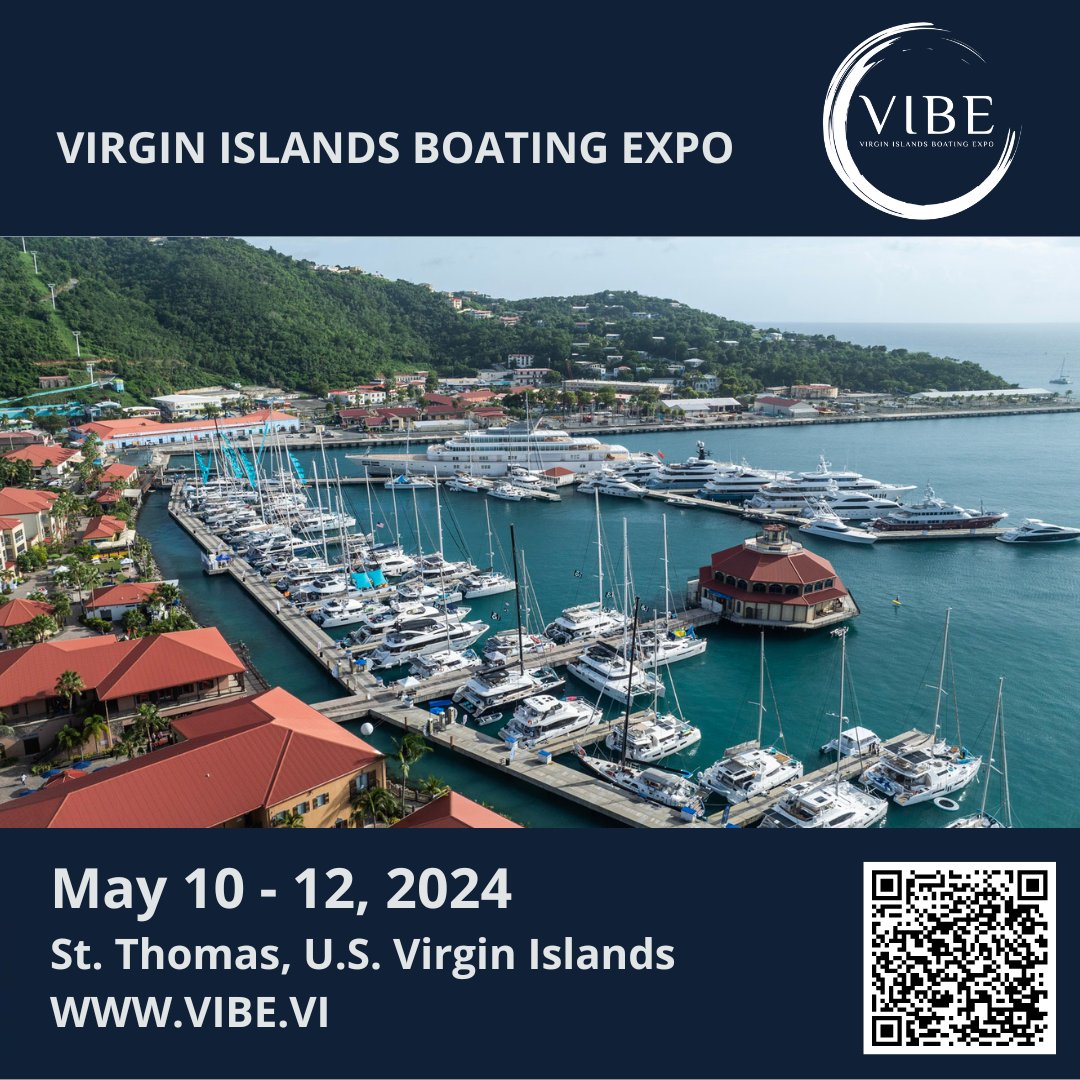 Attend the Virgin Islands Boating Expo. On May 10-12, 2024 located in St. Thomas, USVI. Join industry leaders like Lagoon Catamarans, Bali Catamarans, Azimut, Fountaine Pajot, Jeanneau and Boston Whaler. Buy your tickets today at vibe.vi 
#vibeusvi #visitusvi