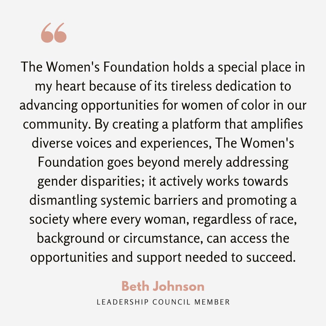 Love knows no bounds, and neither does our commitment to empowering women and girls of color in our region! ⁠Join Beth Johnson and countless others who are showing their love for The Women's Foundation this Galentine's Day. 💞🤲🏽 Make a gift: wawf.org/galentine2024