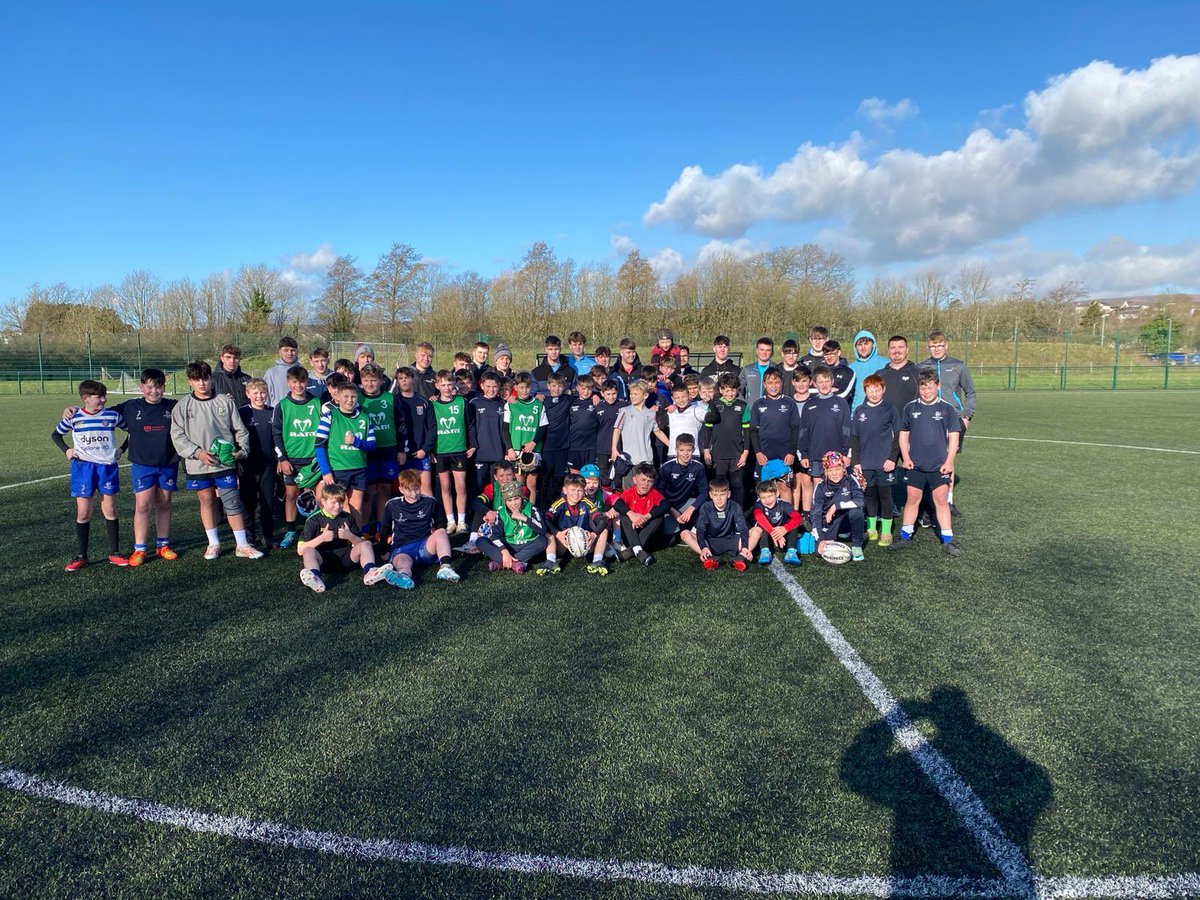 BridgendRugby's tweet photo. Another great morning with our @bridgendrugby students coaching @bridgendravens pathway u11’s &amp; u12’s players. A big thank you to Micky and the parents for supporting 🏉👨‍🎓💪👍 https://t.co/5LEbthbiC6