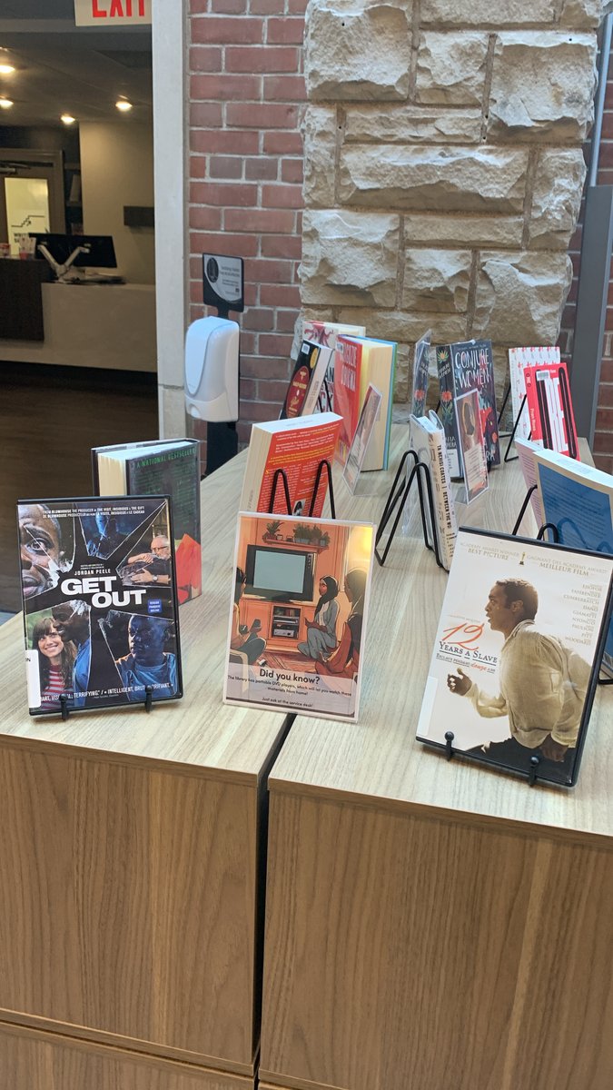 For the 2nd week of #BlackHistoryMonth, we will be celebrating contemporary Black creators! Black writers, filmmakers, &amp; other artists have had a monumental impact on our culture. This week's display consists of works by Black creators from the 21st century.

#HuronLibrary