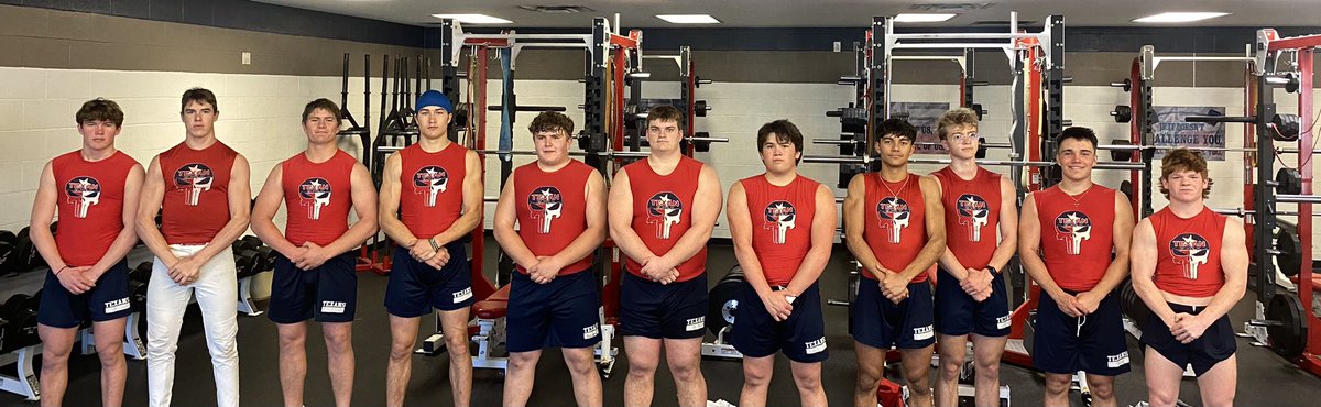 The first Wimberley Texan Elite 11 group of 2024. These were the top student-athletes after combining their athlete power rankings with the 3rd six weeks grades. Lead from the front! #RedShirts #TexanPride