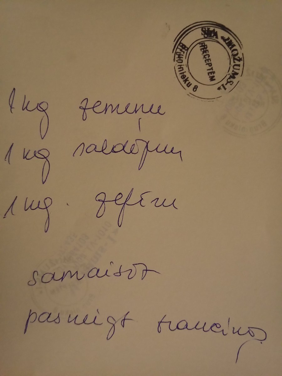 erbe_kurpe's tweet photo. Dēls šodien bija pie ģimenes ārstes. Šī izrakstīja viņam recepti. https://t.co/Tj3MDF4TuQ