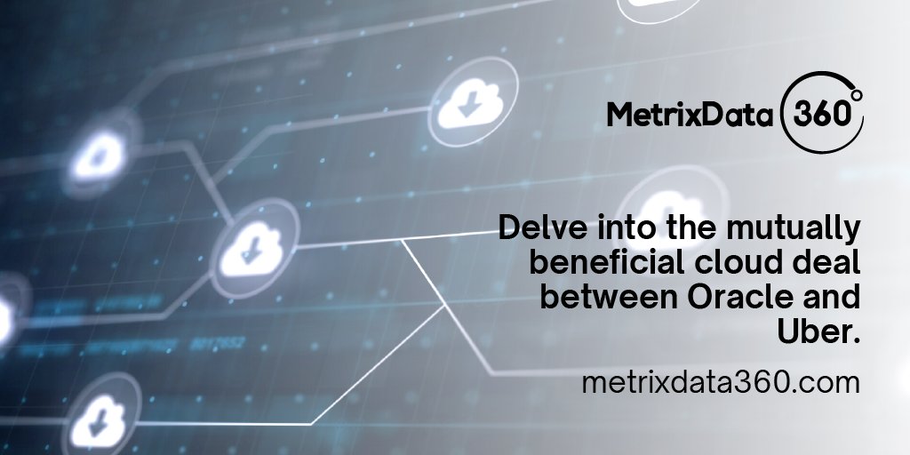 metrixdata360's tweet image. Delve into the mutually beneficial cloud deal between Oracle and Uber. Discover how this collaboration shapes the future of cloud services. Read more. #CloudCollaboration #TechInnovation #MetrixData 360
hubs.li/Q02h5X650