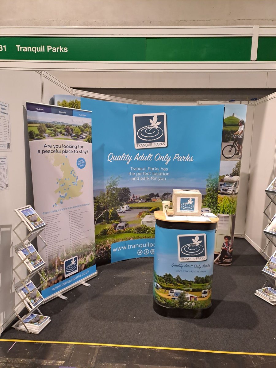 😀All set up and ready for the show! Thank you Mark from @DaisyBankCP! 🙏 You will find Simon & Sarah from New Lodge Farm in Northants on our stand tomorrow. They're looking forward to seeing you on stand 4031! @CaravanCampShow #nec #caravancampingandmotorhomeshow #birmingham