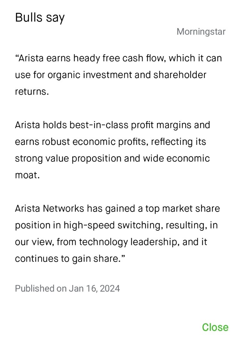 AtradeZ_'s tweet image. ARISTA NETWORK #ANET

I bought 2 contracts and I know a guy who bought an insane amount (ANDY ASS CRAZY) 

Each contact cost $170

I dont mind taking high risk trades for high rewards

Earning report for this company comes out today and we have all seen what happens with most AI…