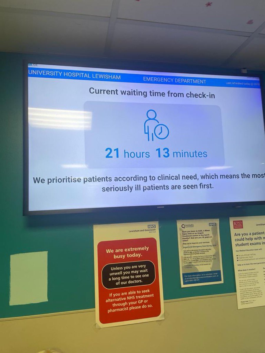 This is not due to a lack of care from NHS staff. There are no strikes today. This is 13 years of the Conservative government. Our hearts break for everyone who has suffered and continues to suffer as a result.