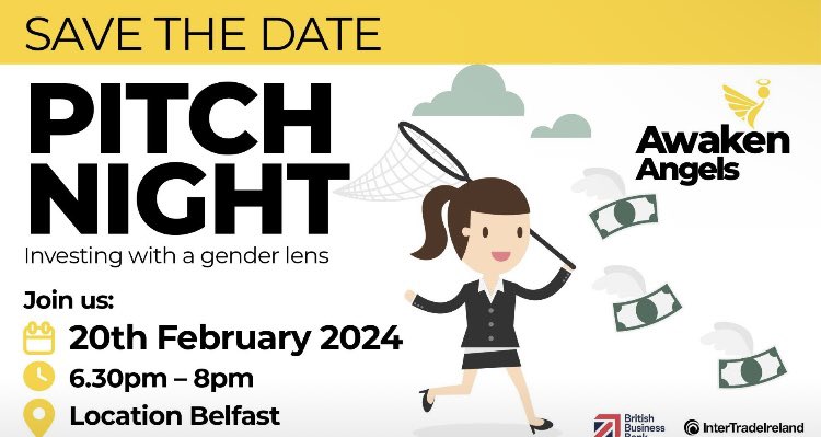 No rest for the @AwakenAngels team! Last week New York and Boston, next week we are coming to Belfast with our February pitch event! February 20, 6.30pm @ Ulster Bank, BT1 5HD 🔗 Interested in joining us in Belfast? Send us a message, and we'll send you the registration link!