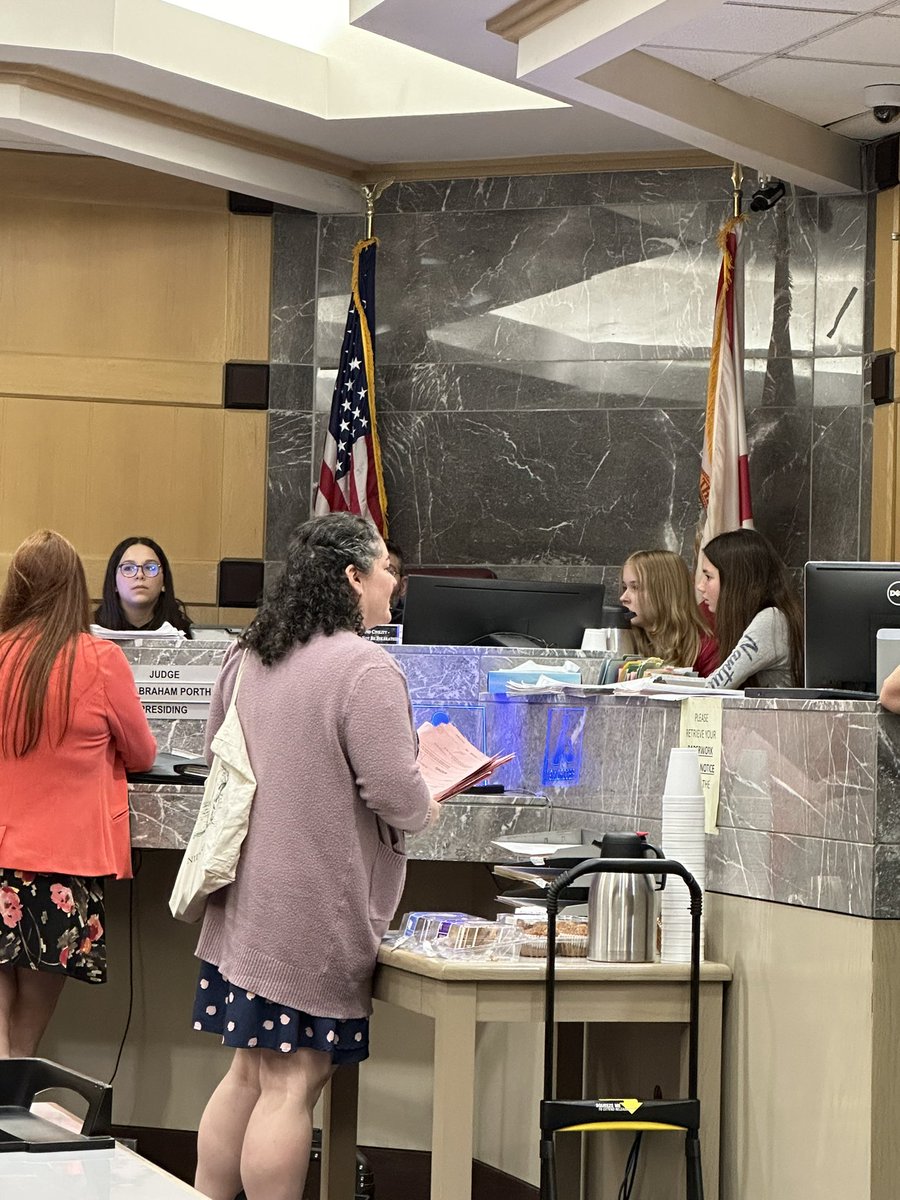 ap_hoff's tweet image. Middle Law Studies students in action at the court house.
