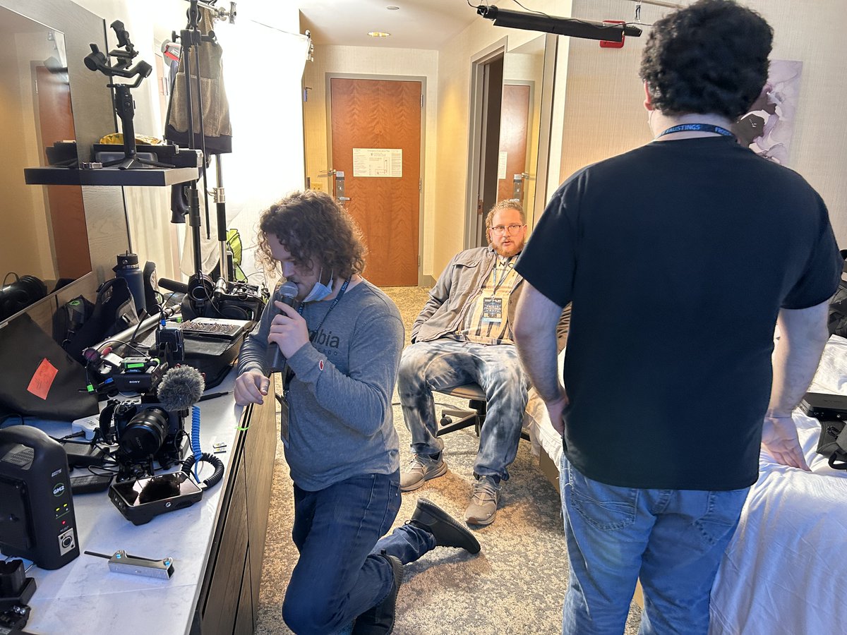 jvjrprod_ffdoc's tweet photo. Documentary life: constantly setting up, breaking down, and capturing the most epic shots. Our caffeine intake may be high, but our shot game is even higher. 💪🎥 #BehindTheScenes #DocumentaryLife #HustleAndBustle #ffxvi2024 #frostyfaustings #ffdoc https://t.co/Aq71UK87ed