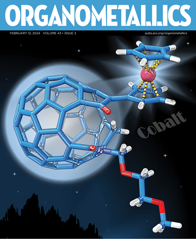 On our latest front cover, fullerenes serve as a docking station for Co complexes--these cobalt-on-nanocarbon entities absorb near-IR and are amenable for catalysis or making magnetoelectronic devices. Check out an Editorial, Tutorial, and slew of articles pubs.acs.org/toc/orgnd7/43/3