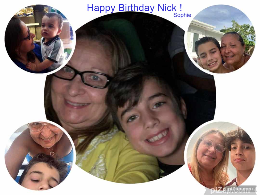 Buenos dias <a href="/Lissettecanela/">Lissette Canela</a> ! Que tenga un Dia maravilloso a celebrar su primer nieto Nickolas 🎂🎁🎉🎉🎉 ! Ya 12 años !!! Abrazos y besos desde Francia 😘😘😘