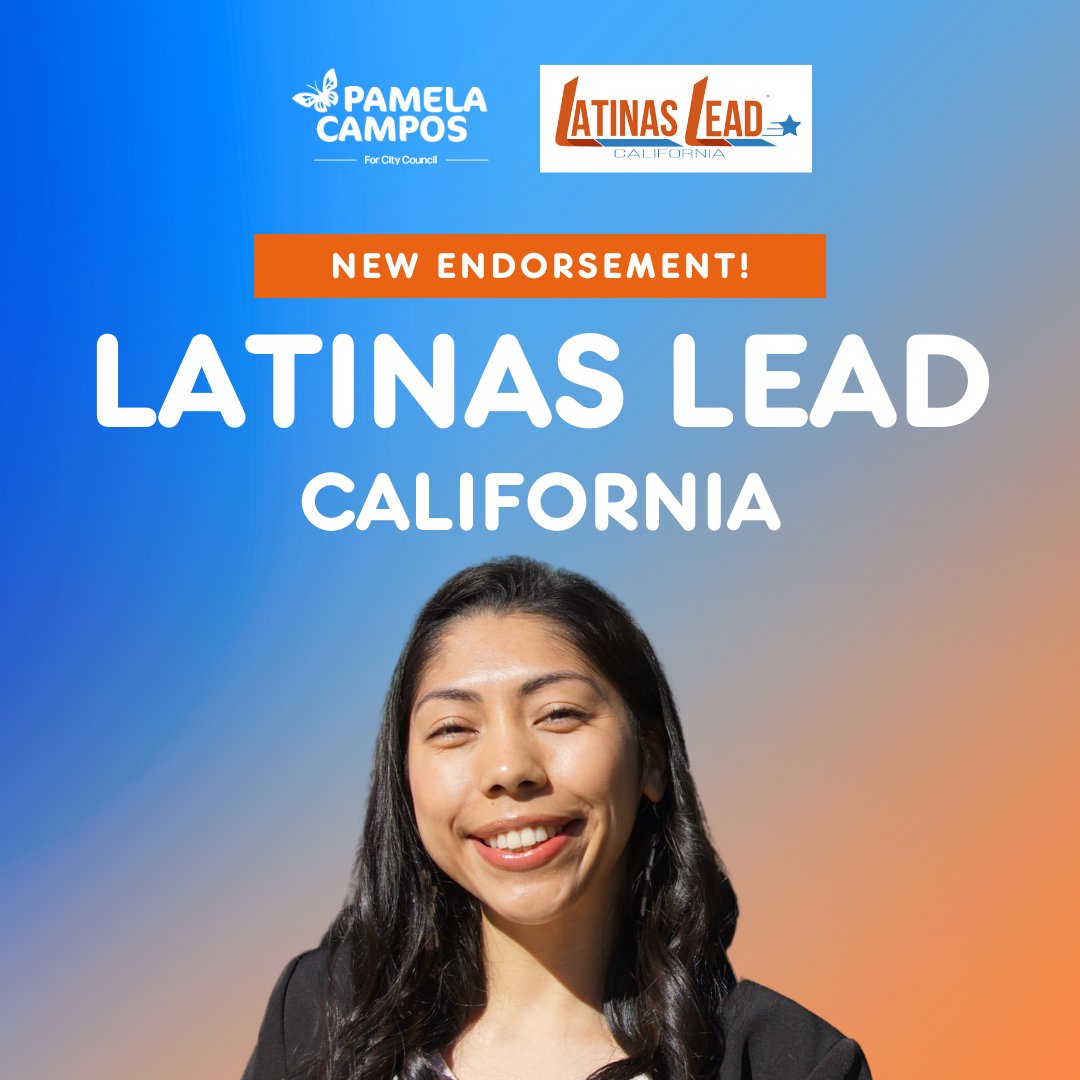 We are thrilled to share that our campaign has earned the endorsement of @LatinasLeadCA!🥳 We are honored to have the support of a group that is committed to increasing Latina representation in politics across the state ✨ Thank you! #Pamela4SJ