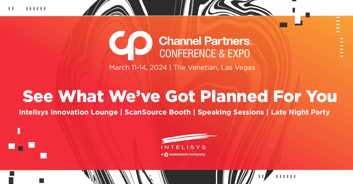 🎉 Join us at <a href="/Channel_Expo/">Channel Partners</a> 2024 at The Venetian, Las Vegas, March 11-14. Don't miss the Intelisys Innovation Lounge, <a href="/ScanSource/">ScanSource</a> Expo Booth, and our Late Night Party! 🌙✨

More details here: bit.ly/IntelisysCP2024

#IntelisysNation #CPExpo