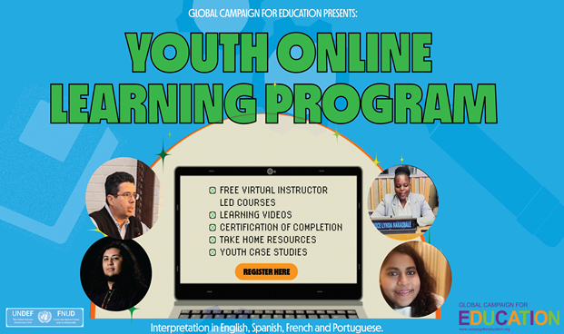 The <a href="/globaleducation/">Global Campaign for Education</a> start met een reeks online bijeenkomsten om jongeren en studenten aan te moedigen om deel te nemen aan het onderwijsbeleid. 

Morgen de eerste sessie van 13.30 tot 15.00 uur, over 'UN Structures towards SDG4'
Meld je aan! us02web.zoom.us/webinar/regist…