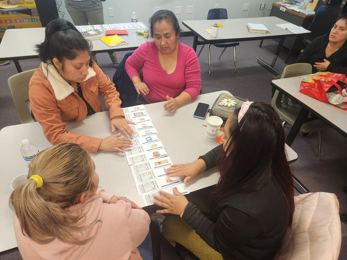 Another great lesson from our partner HCAT, The Arlington Healthy Community Action Team. We all learned more about nutrition labels. #familyliteracy @NCFL @APSface @APS_CTE @ChefRandi14_ACC